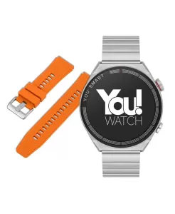 You Watch R13-ar137 You Silver & Orange Unisex Kol Saati