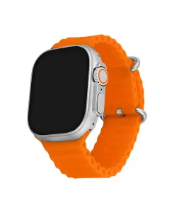 You Watch A8-a83pro You Silver & Orange Silicon Unisex Kol Saati