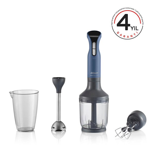 Arzum Ar1016 Prostick 1000 El Blender Seti Derin Mavi