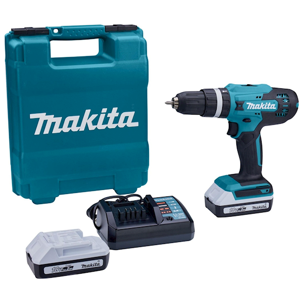 Makita Hp488d002 18 V 1.5 Ah Çift Akülü Darbeli Matkap