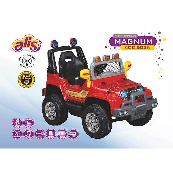 Aliş 503-K Magnum 12v Akülü Jeep