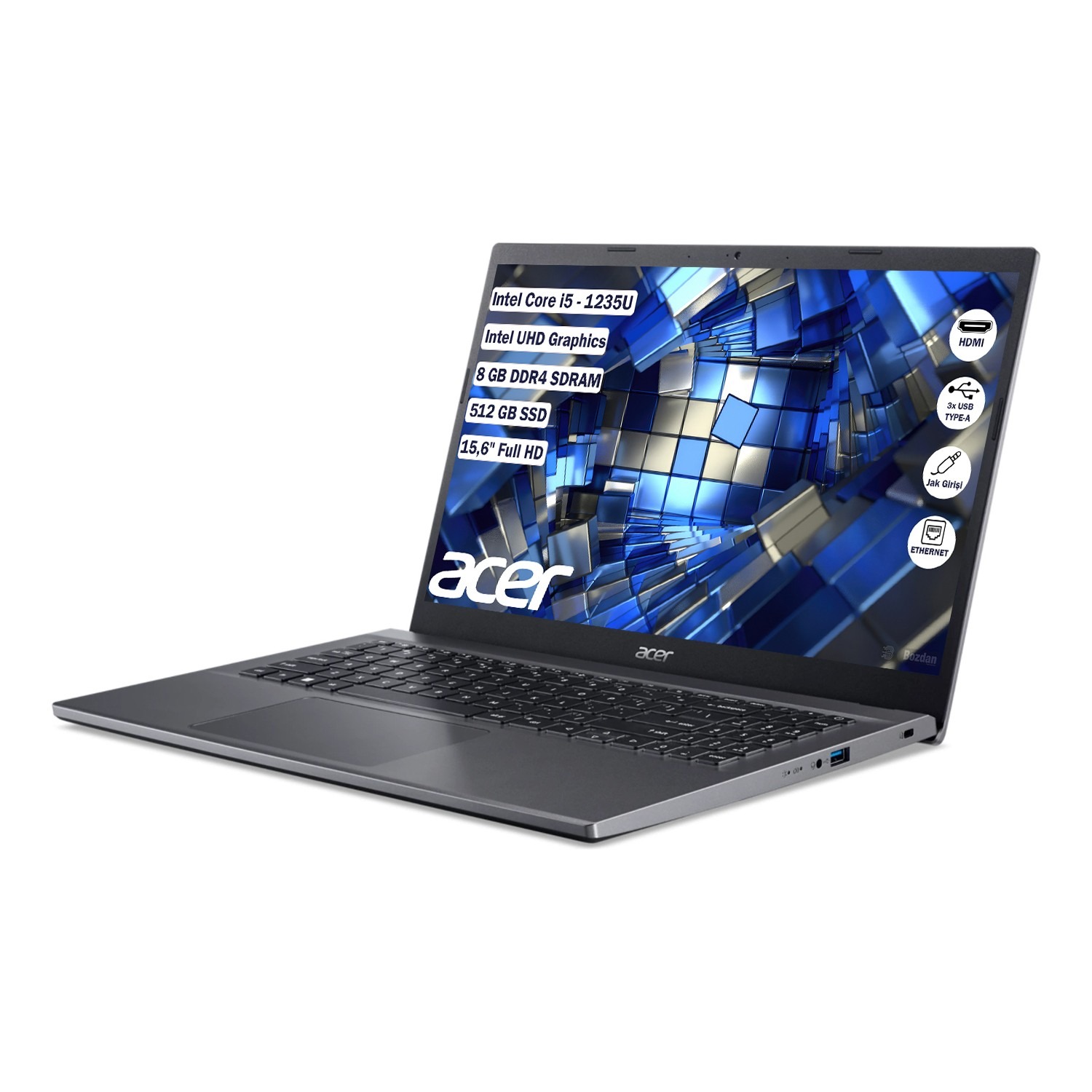 Acer Extensa 15 - I5 1235U 8 GB Ram 512 GB SSD Freedos 15.6