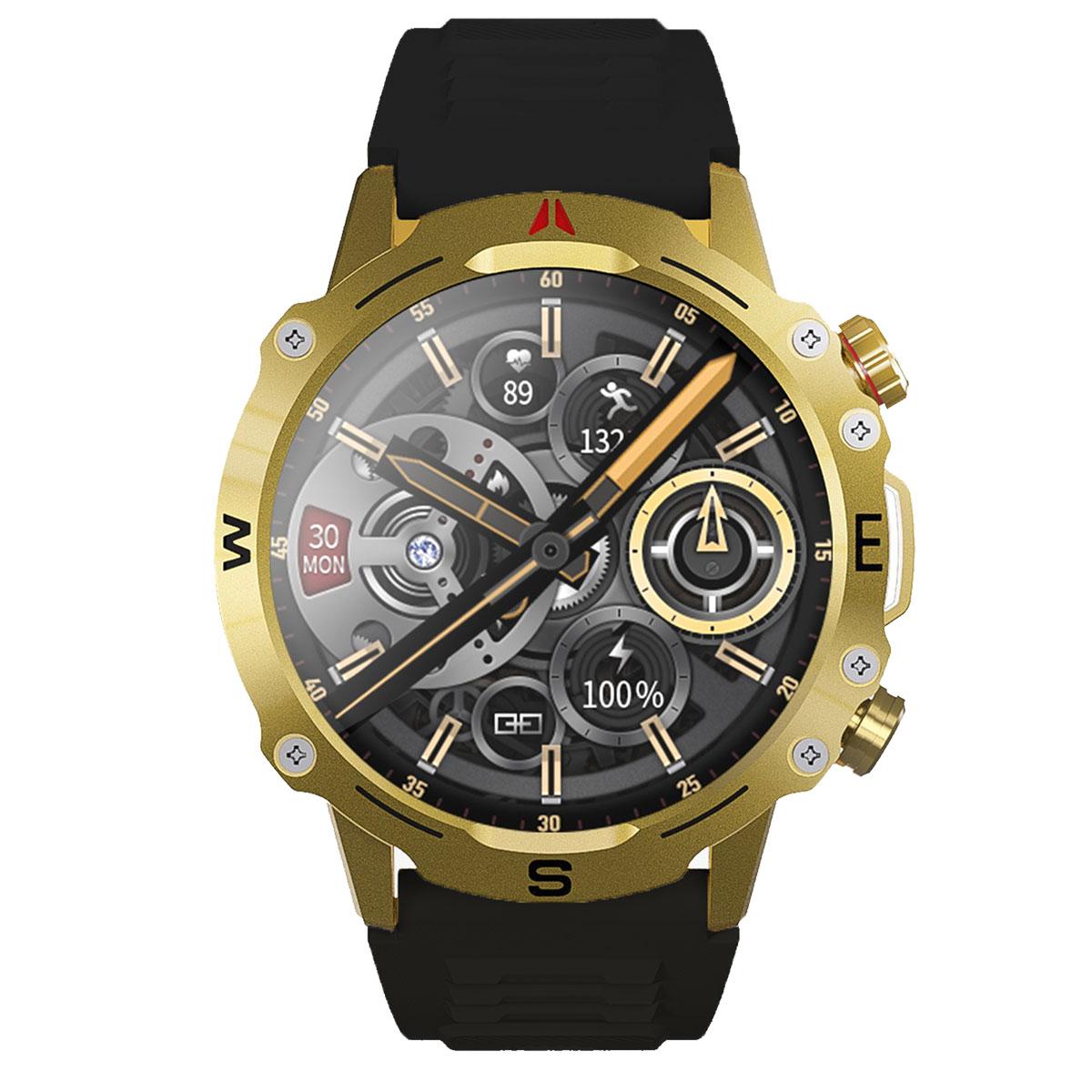 You Watch R15-ar153 You Gold & Black Silicon Unisex Kol Saati