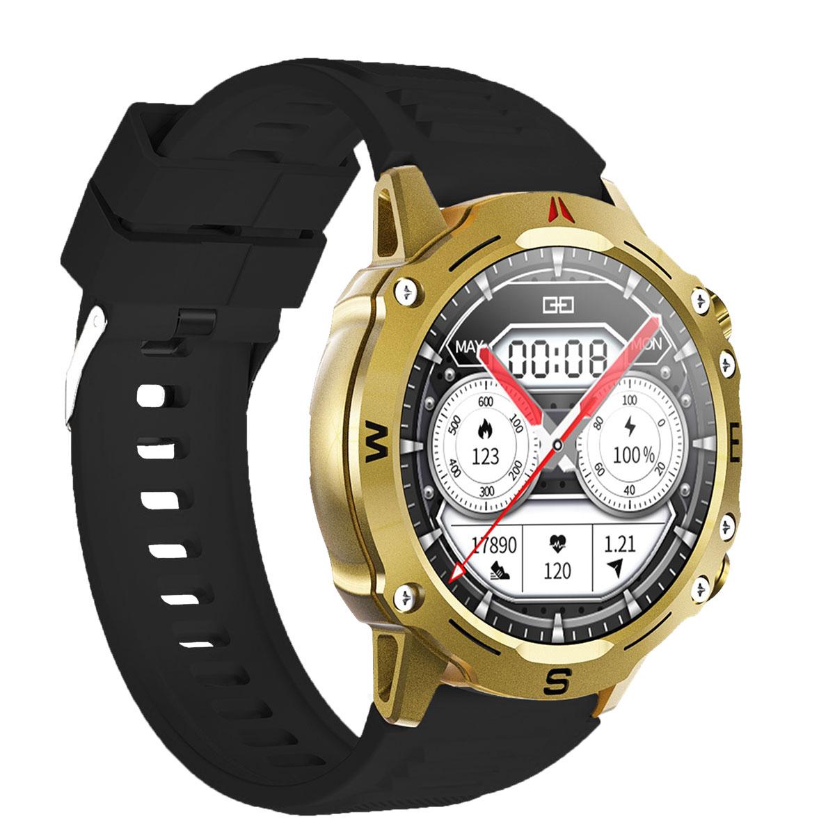 You Watch R15-ar153 You Gold & Black Silicon Unisex Kol Saati