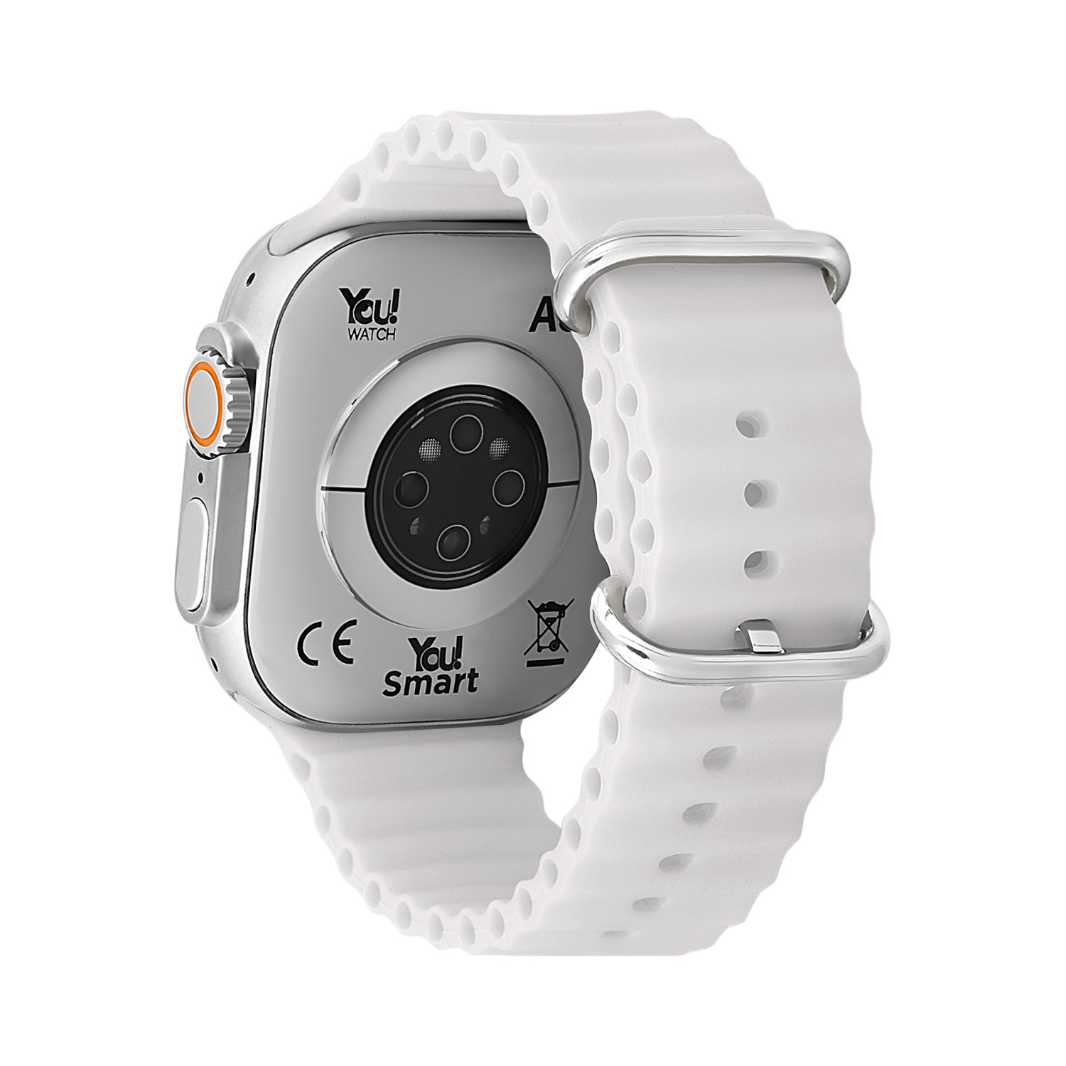 You Watch A8-a84pro You Silver & White Silicon Unisex Kol Saati