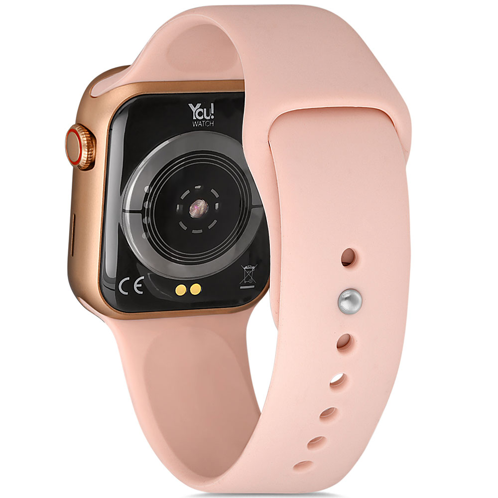 You Watch F3-yf302 You Gold & Pink Silicon Unisex Kol Saati