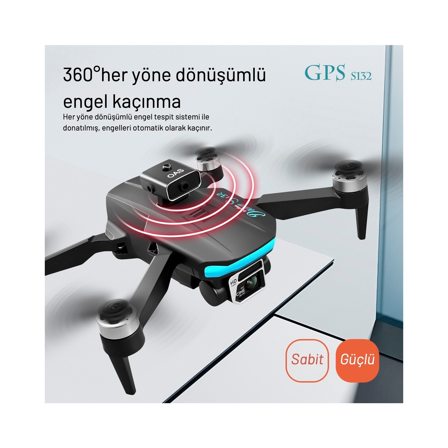 Piha S132 Gps Drone 1080plus Hd Çift Kamera 5g Wı-fı Drone