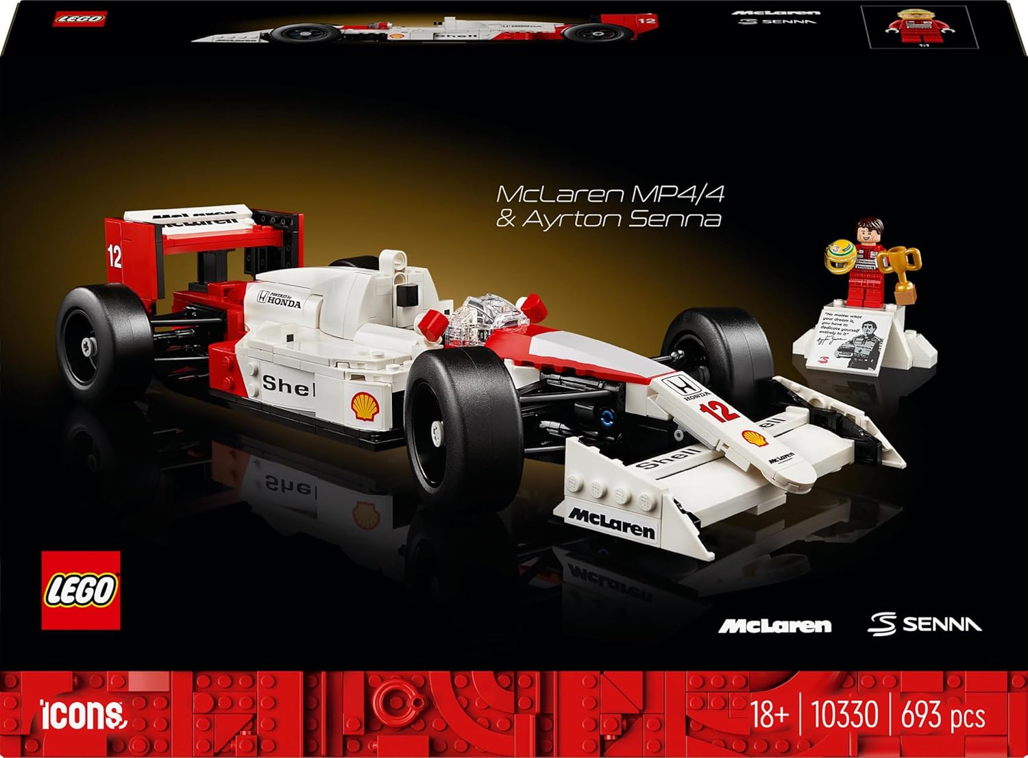 Lego 10330 Icons Mclaren Mp4/4 Ve Ayrton Senna