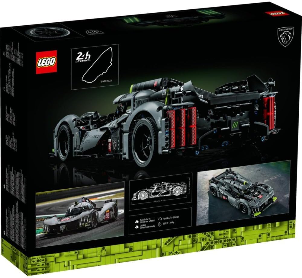 Lego 42156 Technic Peugeot 9x8 24h Le Mans Hybrid Hypercar