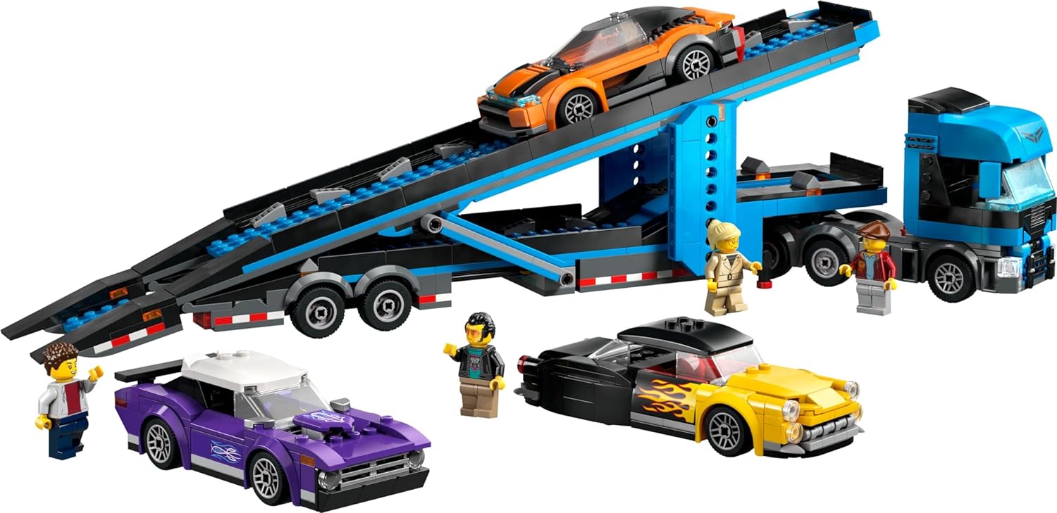 Lego 60408 City Spor Arabalı Araç Taşıma Kamyonu