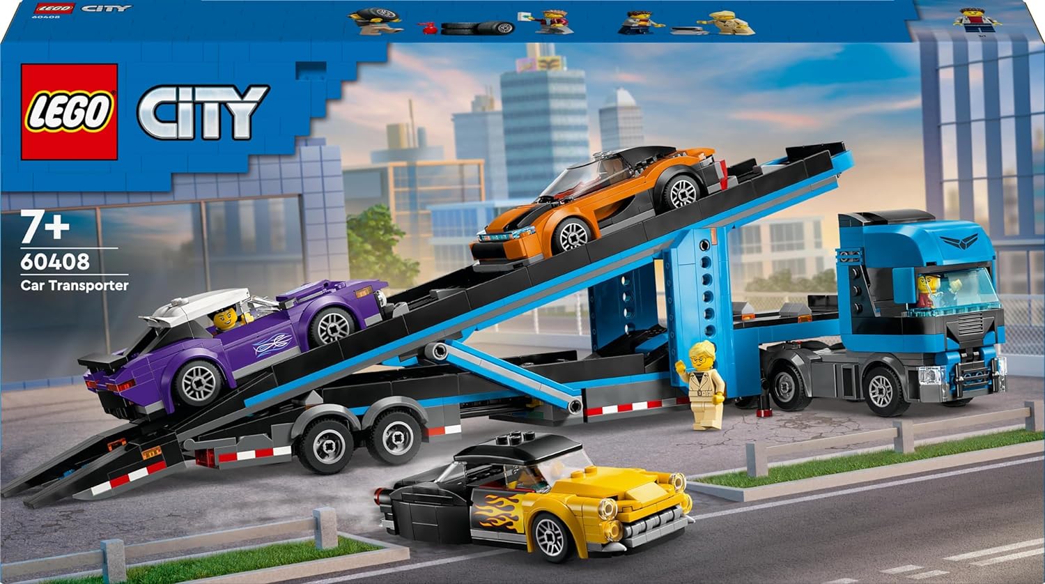 Lego 60408 City Spor Arabalı Araç Taşıma Kamyonu