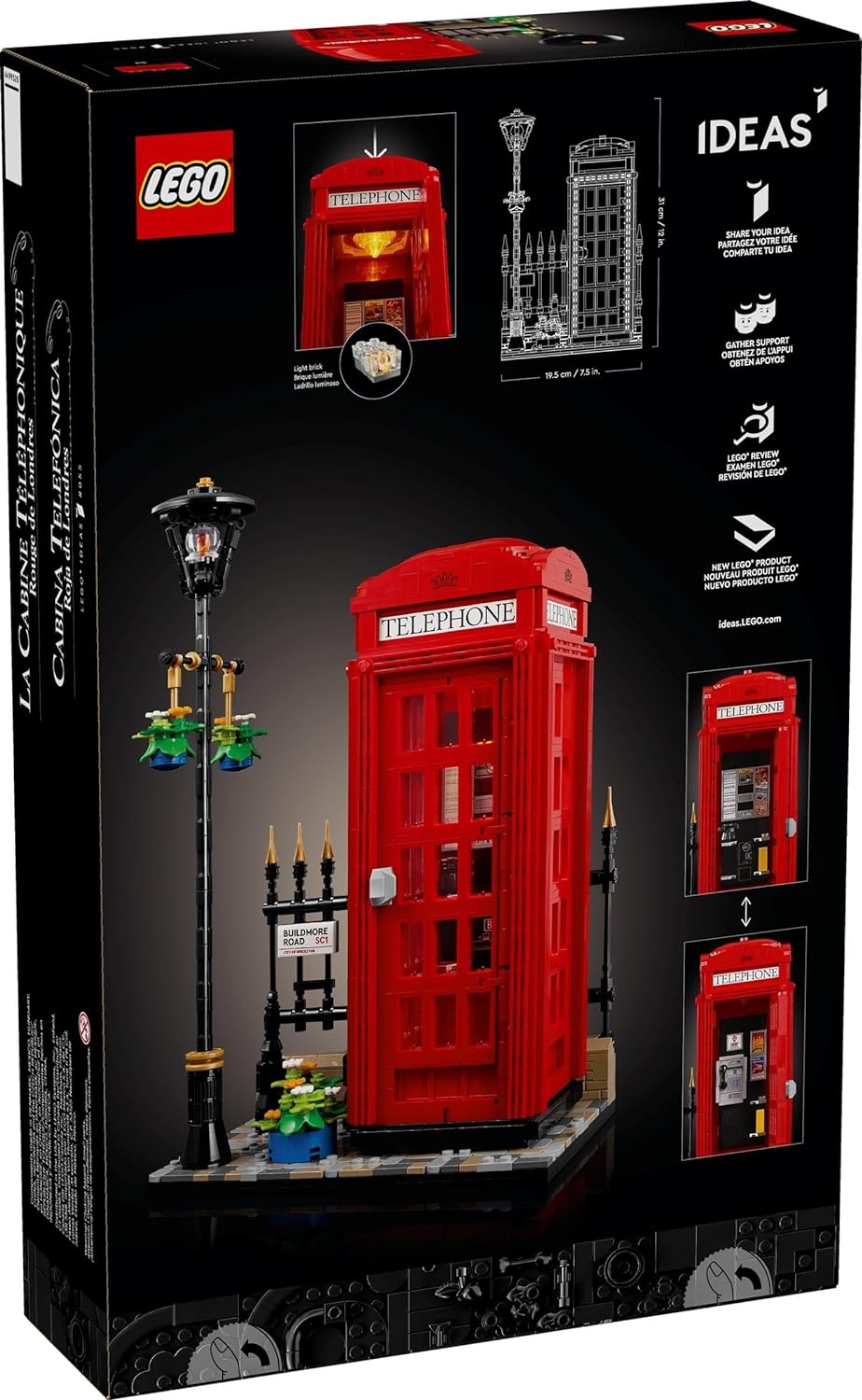 Lego 21347 Ideas Kırmızı Londra Telefon Kulübesi