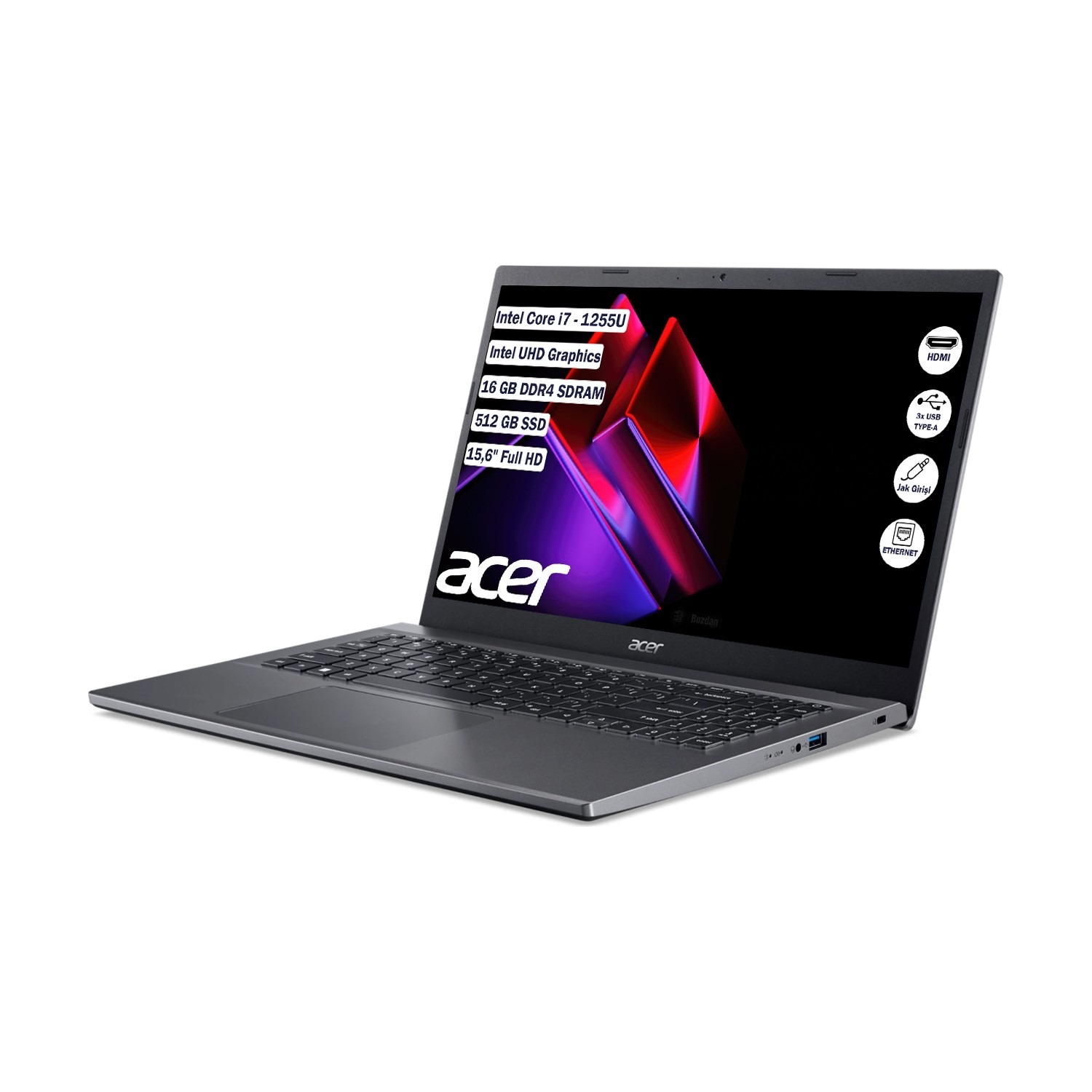 Acer Extensa 15 EX215-55-704F NX.EGYEY.006 i7-1255U 16 GB 512 GB SSD 15.6