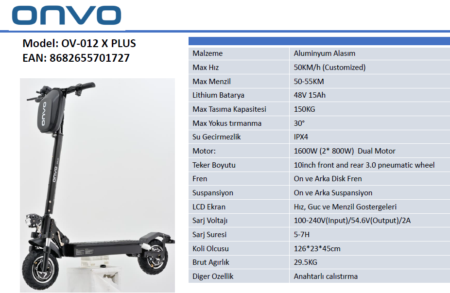 Onvo Ov-012 XPlus 10