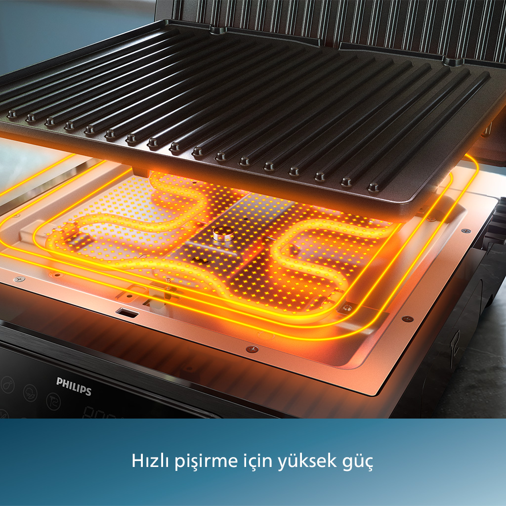 Philips Hd6307/70 7000 Serisi Contact Grill Izgara Ve Tost Makinesi