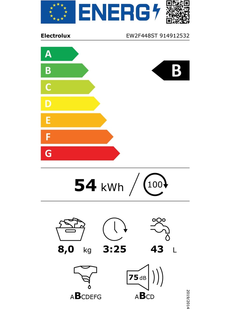 Electrolüx Ew2fn448st 8 Kg, 1400 Devir Çamaşır Makinesi