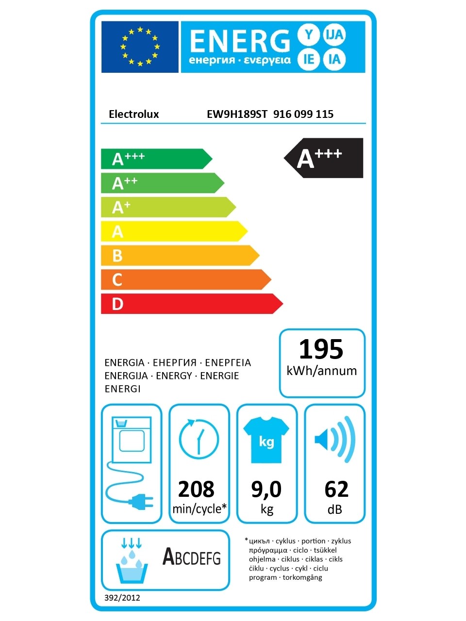 Electrolüx Ew9h189st 9 Kg Kurutma Makinesi