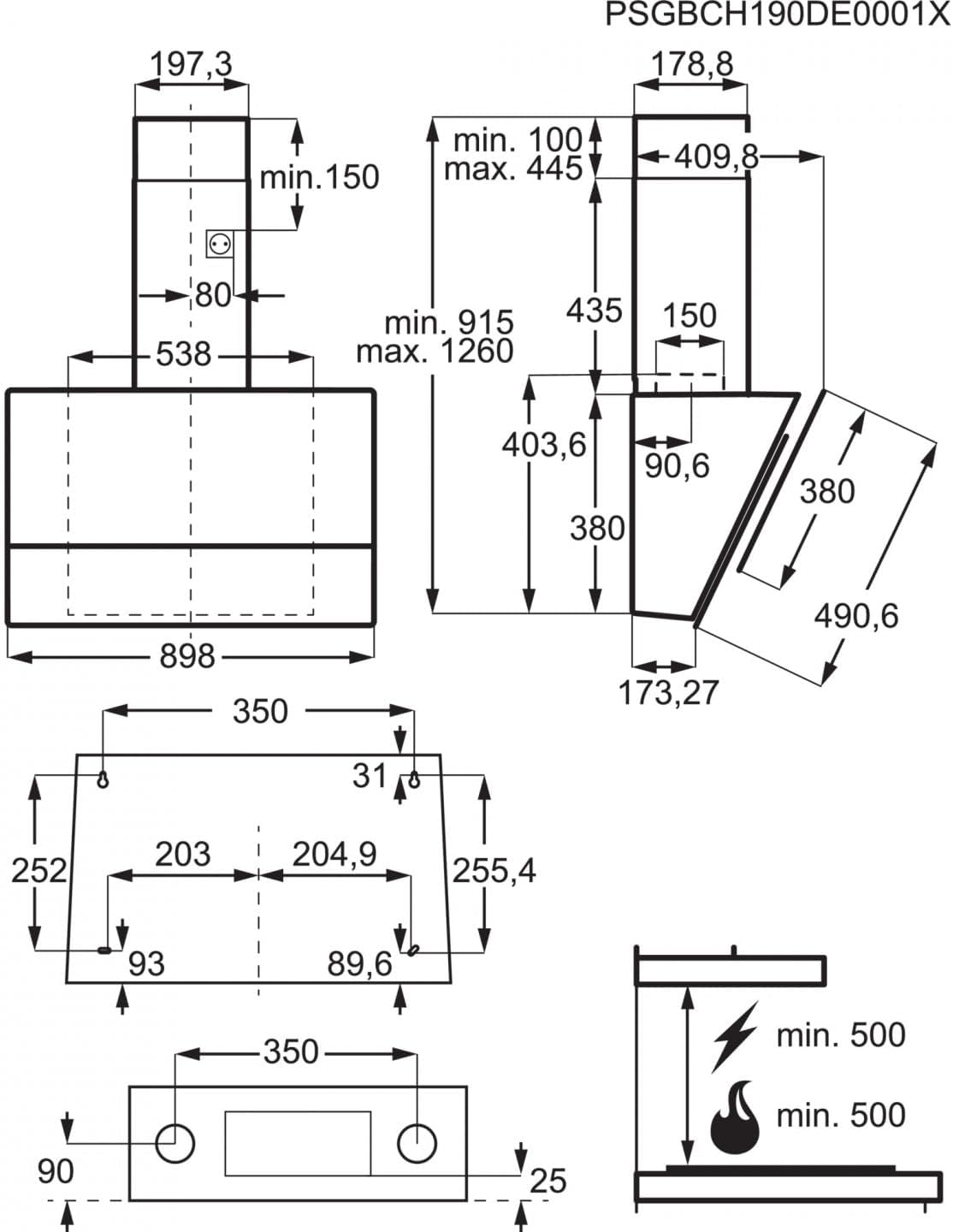 Electrolüx Lfv619k 90 Cm Davlumbaz