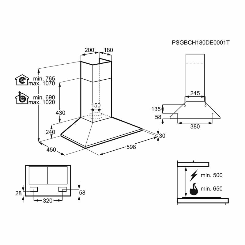 Electrolüx Efc226r 60 Cm Davlumbaz