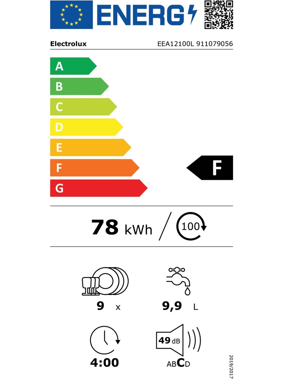 Electrolüx Eea12100L 5 Programlı Ankastre Bulaşık Makinesi