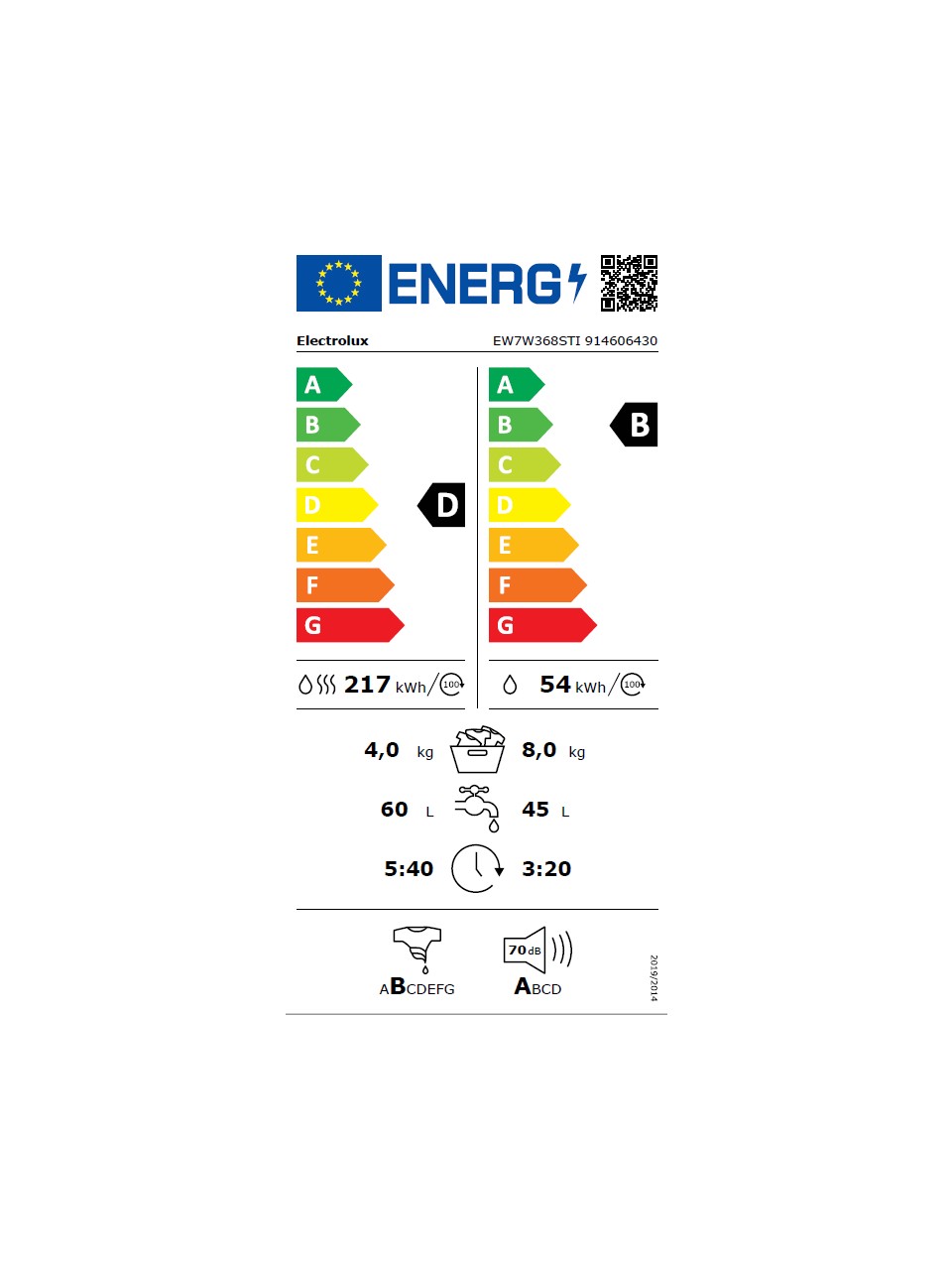 Electrolüx Ew7w368stı 8 Kg / 4 Kg Ankastre Kurutmalı Çamaşır Makinesi