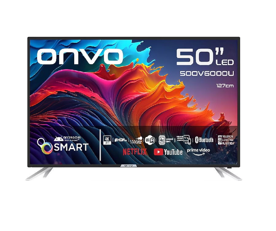 Onvo 50OV6000U 50'' Ultra Hd 4k Android 13 Smart Led Tv