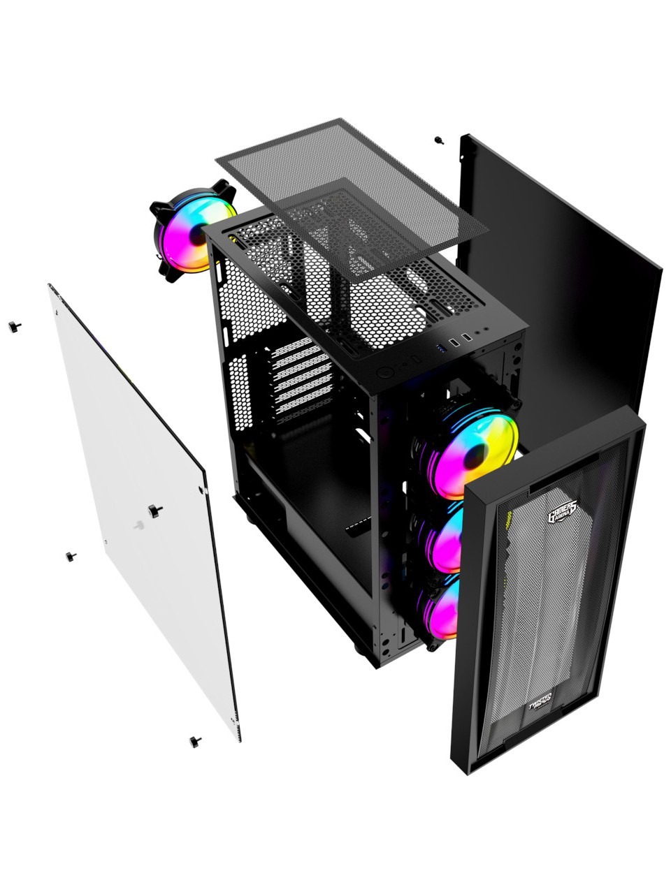 Twısted Mınds Tm-210xl-p1 650w 4x120mm Rgb Fan Usb3.0 Mesh Oyuncu Kasası