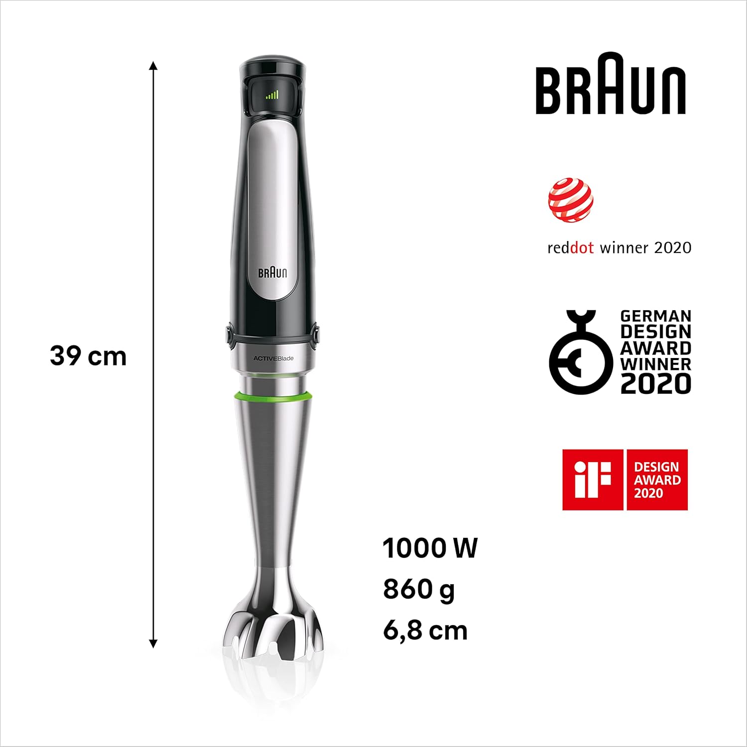 Braun Multiquick 7 Mq7045x 1000 W Blender Seti