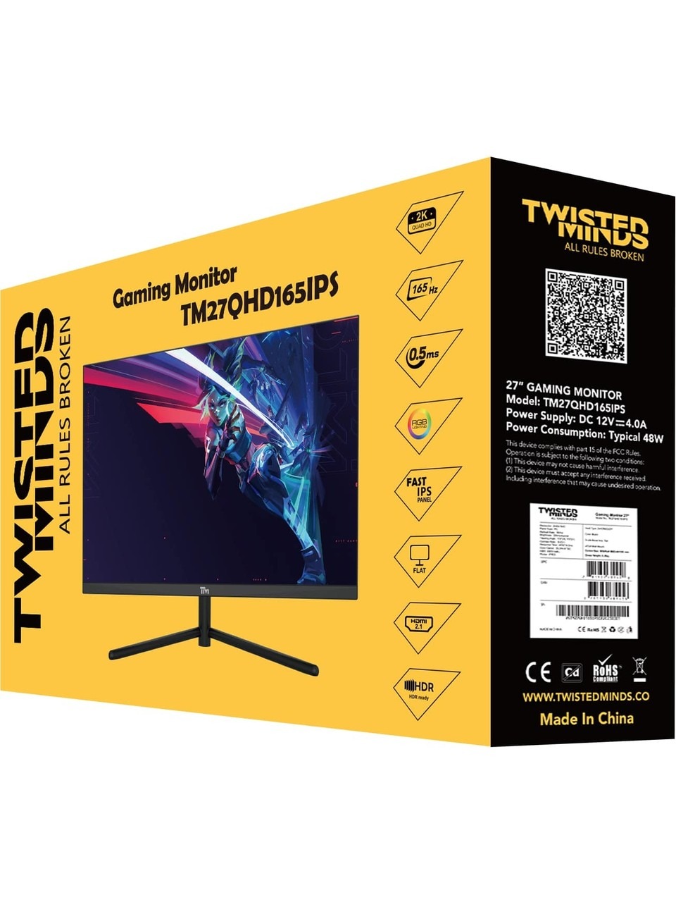 Twısted Mınds 27” Tm27fhd180ıps Fhd 180hz 0.5ms Hdmı Dp Fast Ips Ç. Gam Monitör