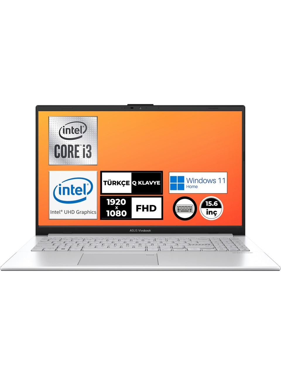 Asus Vivobook Go 15 E1504GA-NJ257W I3-N305 (12.Nesil) 8gb 256GB SSD Win11H 15.6