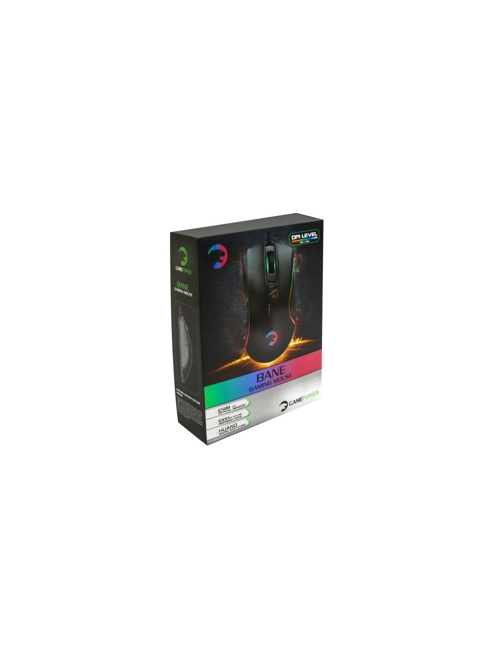 Gamepower Bane RGB Optik Kablolu Oyuncu Mouse Siyah