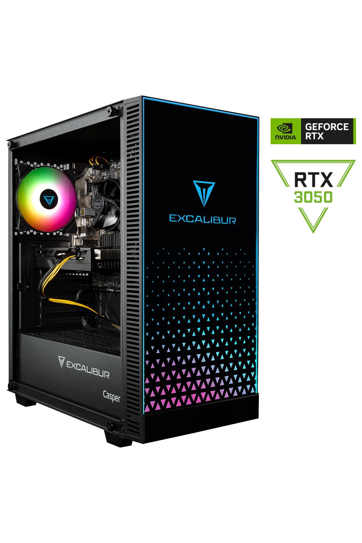 Casper Excalibur E65h.1240-be50x-0fc İ5-12400 16 Gb Ram 500 Gb Ssd Rtx3050  Fdos Gaming Kasa